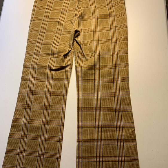 Liverpool Tan and Brown Plaid Pants - Picture 4 of 5
